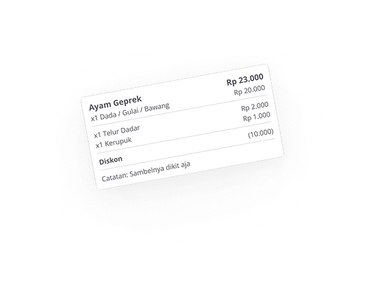 Ayam Geprek Order